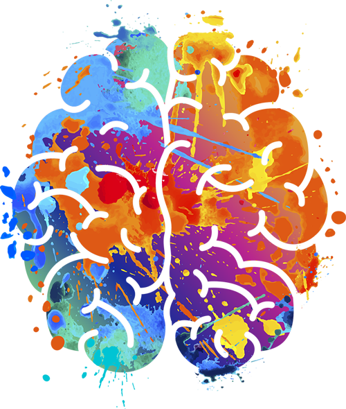 big colorful brain